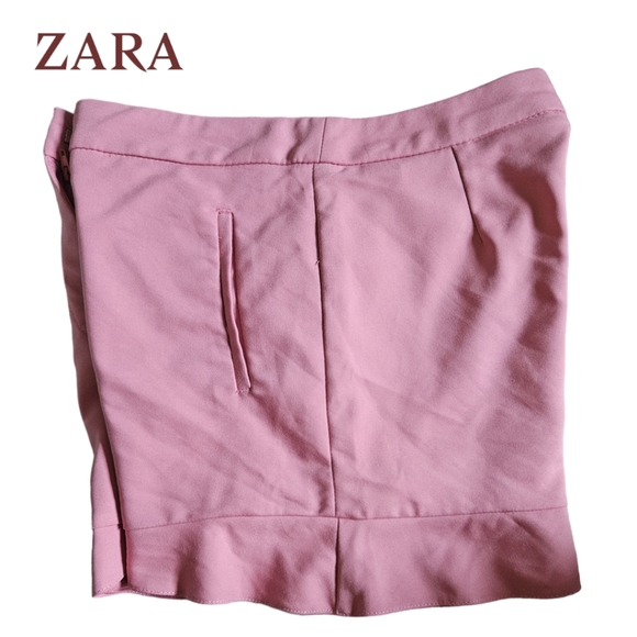 Zara Basic Bermuda Met Volant Shorts - Picture 5 of 6